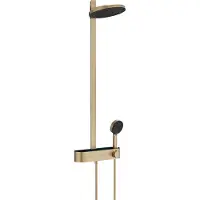 Hansgrohe Pulsify S Showerpipe 2jet mt ShowerTablet Select 400, Brushed Bronze
