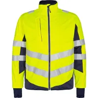F-engel F. Engel 1158 Safety Softshell Jacket Yellow/Blue Ink maat 3XL heren