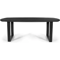 Rousseau Eettafel Tommy 220x100 cm - Deens Ovaal - Zwart