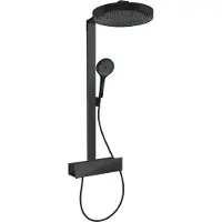 Hansgrohe rainfinity showerpipe 360 1jet met showertablet 350, mat zwart