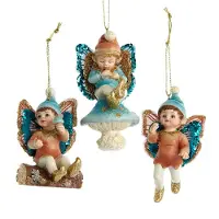 Kurt S. Adler 3.5 inch Magical Woods Little Boy Fairy Orn 3/Asstd. 8,382x3,81x3,81 cm kerstornament