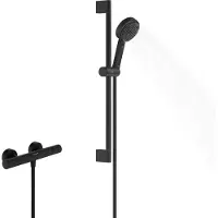 Hansgrohe pulsify select s douchesysteem 105 3jet relaxation ecosmart met element en glijstang 65 cm, mat zwart