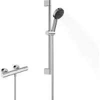 Hansgrohe pulsify select s douchesysteem 105 3jet relaxation ecosmart met element en glijstang 65 cm, chroom