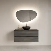 Gliss Design Spiegel trendy organisch led verlichting 160 cm