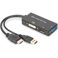 Digitus AK-330403-002-S video kabel adapter 0,2 m HDMI Type A (Standaard) DVI-D Zwart