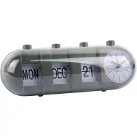 Karlsson Retro Tube Calendar Wekker | 26x9.3x9cm | Jungle groen