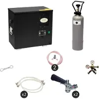 Ich-zapfe Bierwaterkoeler, AS-40, 2-kraans, Waterkoeler - Biertap, Beertender, Thuistap, Bierkoeler, Type D, Type S