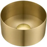 Saniclass ONE Waskom - 21x21x10 - RVS - Geborsteld messing (goud)