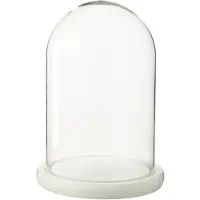 J-Line Decoratieve stolp - glas - wit - medium
