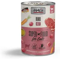 Mac'S MAC’s Kattenvoer Natvoer Blik - 95,8% Rundvlees - 6 x 400g