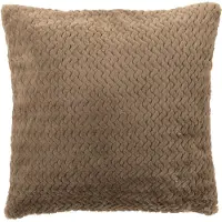 J-Line kussen - polyester - donkerbruin