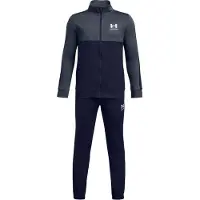 Under Armour Colorblock Knit Tracksuit Blauw 18-20 Years Jongen
