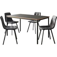 En.casa Eetkamerset Lindesberg 5-delig met 140x80 cm []