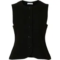 Selected Gebreide bodywarmer 'SLFDARLA' zwart