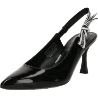 Karl Lagerfeld Slingpumps zwart / wit