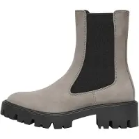 ONLY Chelsea boots 'ONLBETTY' greige / zwart