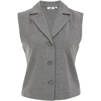 We fashion Gilet donkergrijs