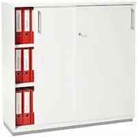 Schäfer Shop schuifdeurkast TETRIS WOOD, 3 OH, B 1200 mm, incl. stalen sokkel, wit