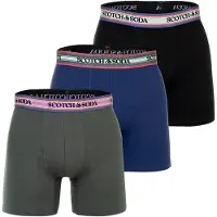 Scotch & Soda Boxershorts blauw / donkergroen / lichtrood / zwart