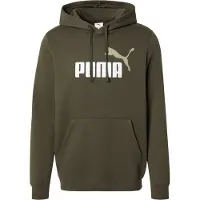 Puma Sportsweatshirt 'ESS No. 1' kaki / olijfgroen / wit