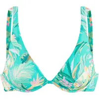 Venice beach Beugelbikinitop Sandra in modieuze, licht glanzende ribstof | Maat CC