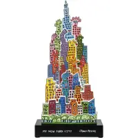 Goebel - James Rizzi | Decoratief beeld / figuur The City that Never Sleeps 70 | Porselein - 70cm - Pop Art - Limited Edition