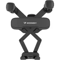 Wozinsky Gravity Telefoonhouder voor Auto Ventilatierooster Zwart