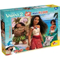 Lisciani - Vaiana 2 - Double face - Puzzel Maxifloor - 108 stukjes