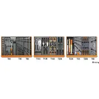 Beta 5904VI/1T Assortiment van 98 gereedschappen voor industrieel onderhoud in voorgevormde ABS inlegbakken - 059041161 059041161