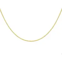 The Jewelry Collection Huiscollectie 4004360 Collier Geelgoud Slang Rond 0,9 mm