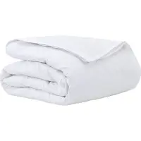 vidaXL 2-in-1 Dekbedovertrek Wit 155 x 220 cm Veer
