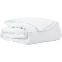 vidaXL 2-in-1 Dekbedovertrek Wit 200 x 220 cm Veer