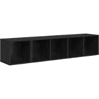 vidaXL TV Kast Set 2 st Zwart Eiken Bewerkt hout