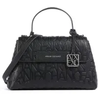 Armani Exchange Handtas 'LIZ PEBBLE' zwart / zilver