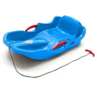 Baby Mix kunststof bobslee met remmen 80x45cm - Kinderslee
