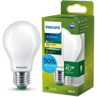 Philips UltraEfficient LED lamp - Mat - 40W - E27 fitting - Warmwit licht: 2700K - Bespaar op energiekosten