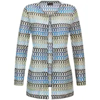 Goldner Gebreid vest blauw / pastelgroen / zwart / wit