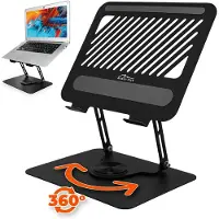 Media tech MT2662- laptopstandaard - Notebook-standaard - draaibare en ergonomische - 10-17'' - Zwart