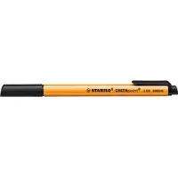 Stabilo Fineliner greenpoint 6088/46 0.8mm zwart | 10 stuks