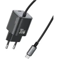 Usams 30W Mini-Oplader Voor Telefoons 2Xusb-C Voor Iphone 12 13 14 15 Pro Max