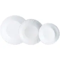 Luminarc Serviesset Feston Wit Glas 18 Onderdelen