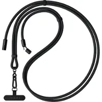 Satechi OntheGo Crossbody Lanyard Kabel – Multi-Device Oplaadcompatibiliteit – Handige Handsfree Draagoplossing – Premium Kwaliteitsmaterialen voor Duurzaamheid - Zwart