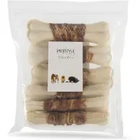PETSTYLE LIVING Geperst Bot Wit Met Eend 16 Cm 6 St