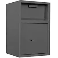 Format Despositt-kluis Format Dinero 1, 14,6 l, deur rechts draaiend, dubbelbaard slot, inwerpklep, B 290 x D 290 x H 450 mm, grafietgrijs