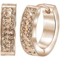 Lucardi Oorbellen rose-goud
