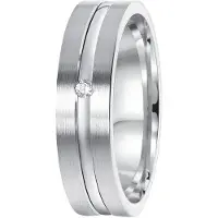 Lucardi Ring zilver / transparant