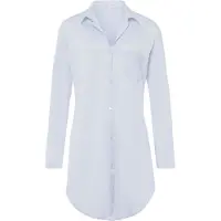 Hanro Nachthemd ' Cotton Deluxe 90cm ' lichtblauw