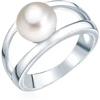Valero Pearls Parel ring Sterling zilver Gekweekte zoetwaterparels wit