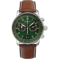 Zeppelin Analoog horloge 'LZ127 Graf' bruin / grasgroen