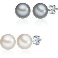 Valero Pearls Oorbellen zilver / wit